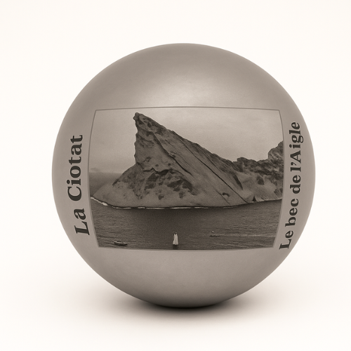 Boule gravée - Le bec de l'Aigle