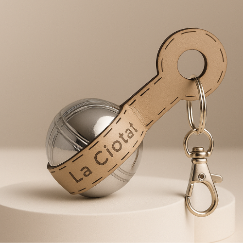 Porte clef mini boule - J'❤️ La Pétanque