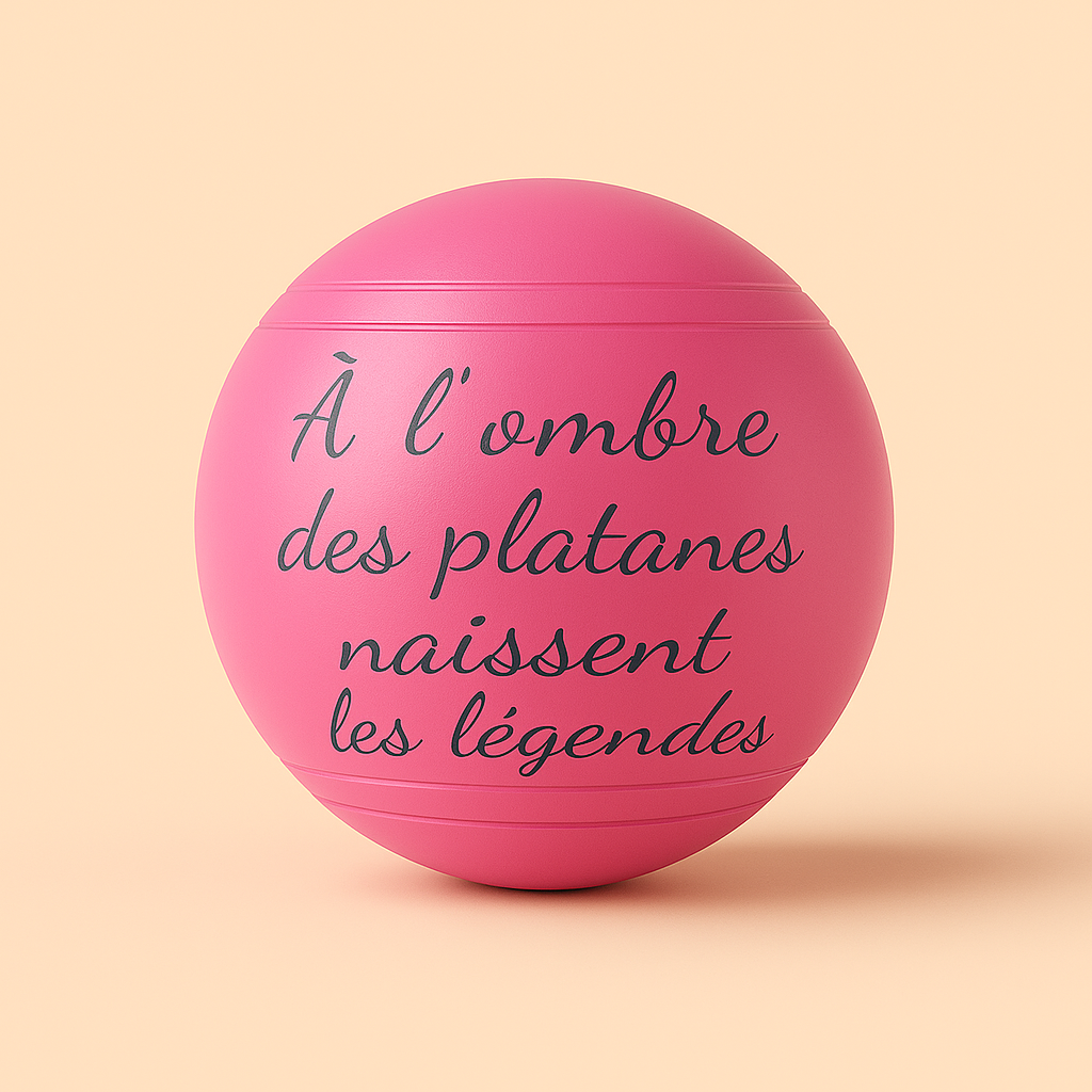 Boules Peintes & Gravées - "C'est pas moi qui ai perdu, c'est les autres qui ont gagné"